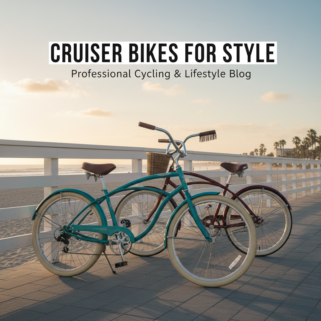 Professional blog header image for article titled: Cruiser Bikes for Style. High quality, relevant imagery, clean composition.