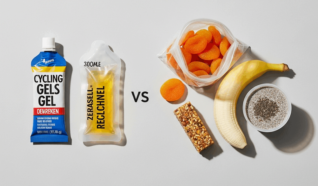Professional photograph related to: Cycling Gels vs Real Food — Which Is Actually Better for Perform